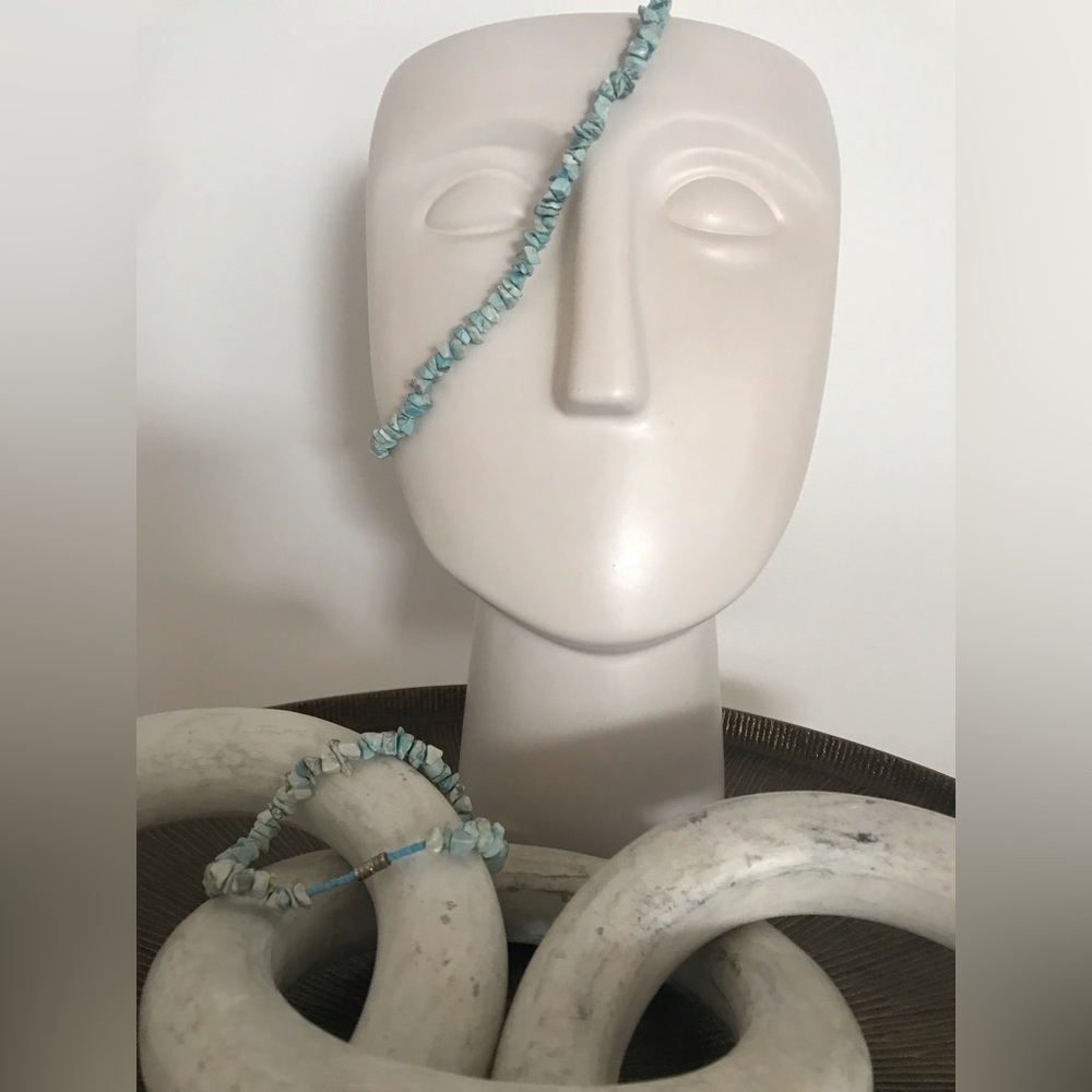 Turquoise Necklace & Bracelet •handmade: Spain•VINTAGE